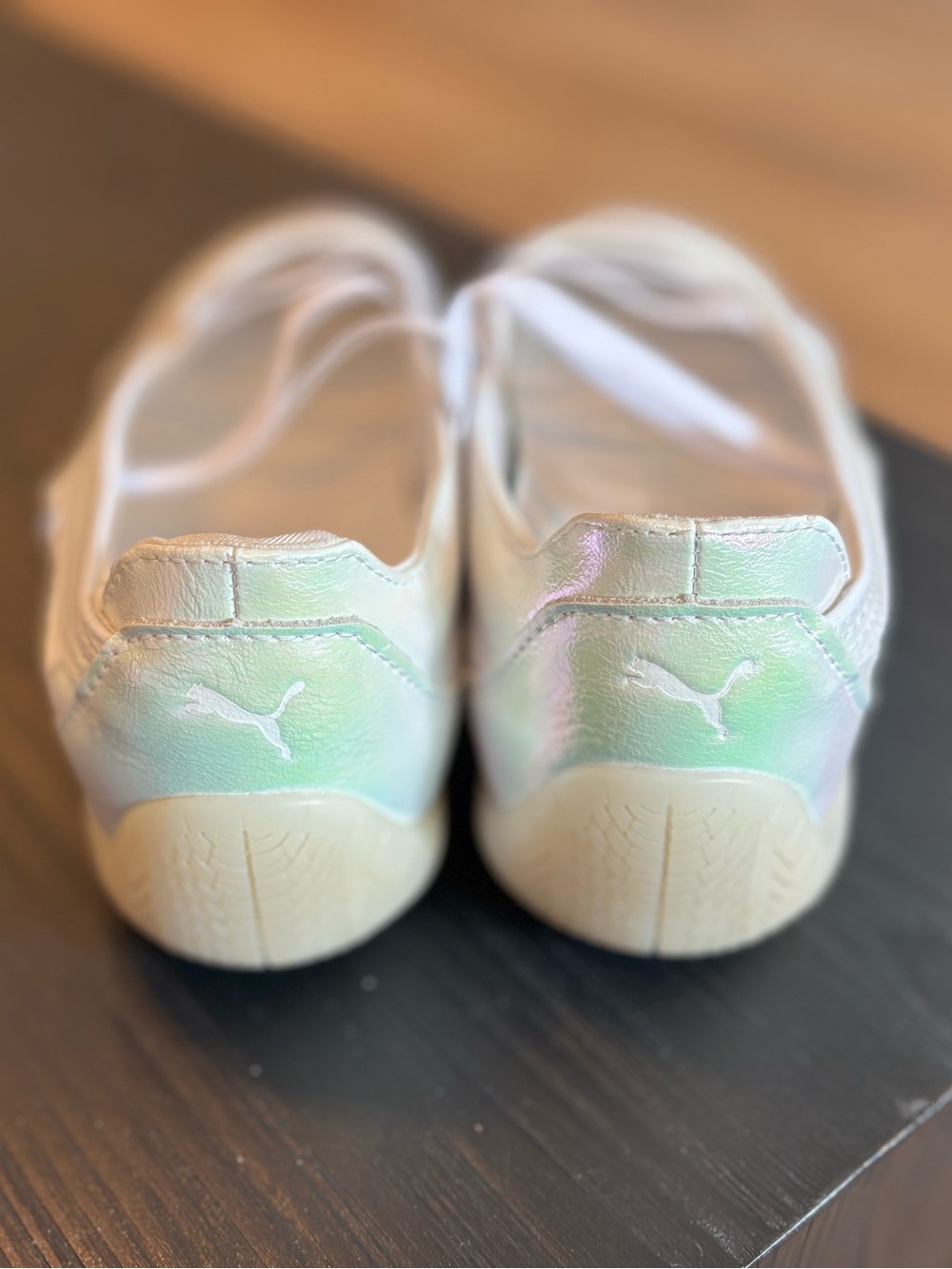 Puma Iridescent Ballet Flats in Pearl Pink-Green - Picture 3 of 5